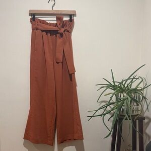 Wilfred Terracotta Wide Leg Pants
